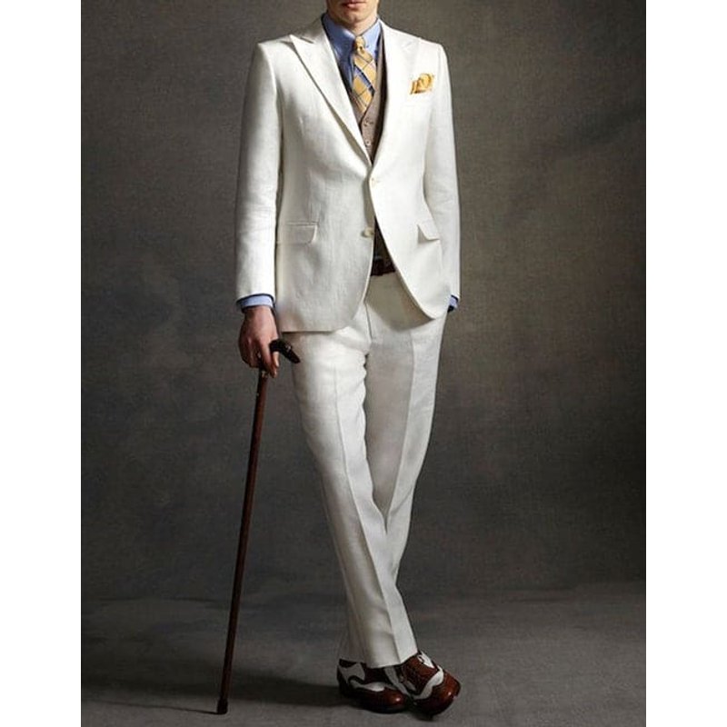 Costume Veste à Col Pointe Veste de l'Homme The Great Gatsby — Costumes et vestons pour hommes