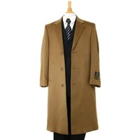 Men's Long Wool Overcoat - Winter Dress Coat by AlbertoNardoniStore