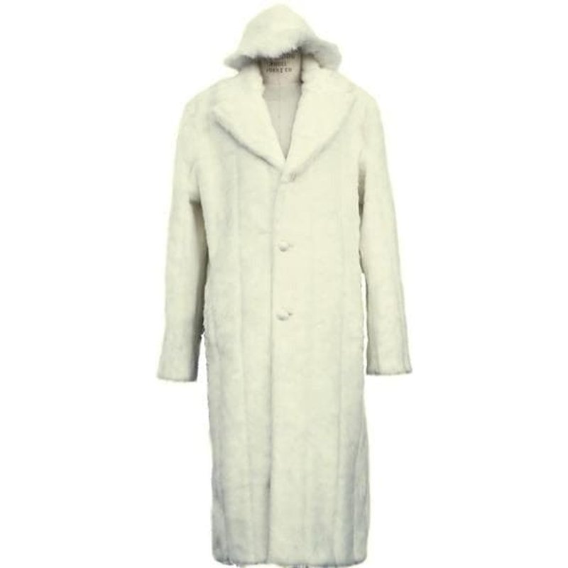 Alberto Nardoni Men's Long Wool Overcoat with Matching Hat — Winter Jacket Men