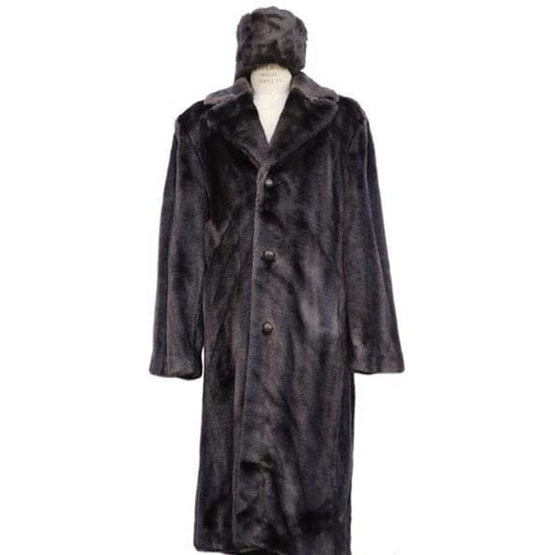 Manteau Long en Laine pour Hommes avec Chapeau Assorti AlbertoNardoniStore — Veste d'hiver Hommes
