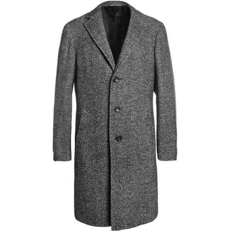 AlbertoNardoniStore Manteau Longue en Cachemire pour Homme — Veste d'hiver Hommes