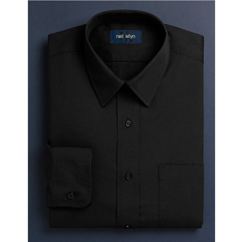 Chemise de Ville Classique pour Hommes en Coton 100% à Col Écarté — Chemises habillées pour hommes