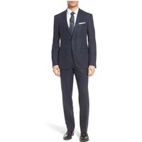 Men's Big and Tall Navy Linen Suit — Mens Suits & Blazers