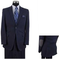 Ensemble en lin de grande taille et en gros lin pour hommes - costume en lin de marine