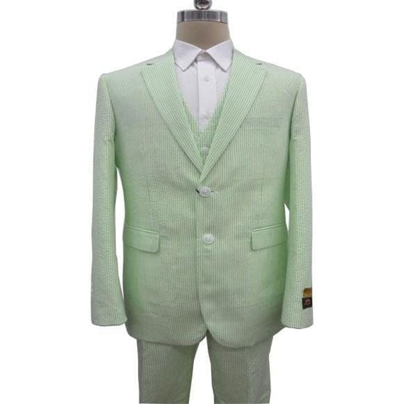 Mens costume vert clair - costume vert néon — Costumes et vestons pour hommes