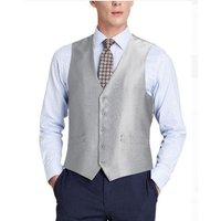 Gilet de costume gris en peau de requin pour homme — Costumes et vestons pour hommes