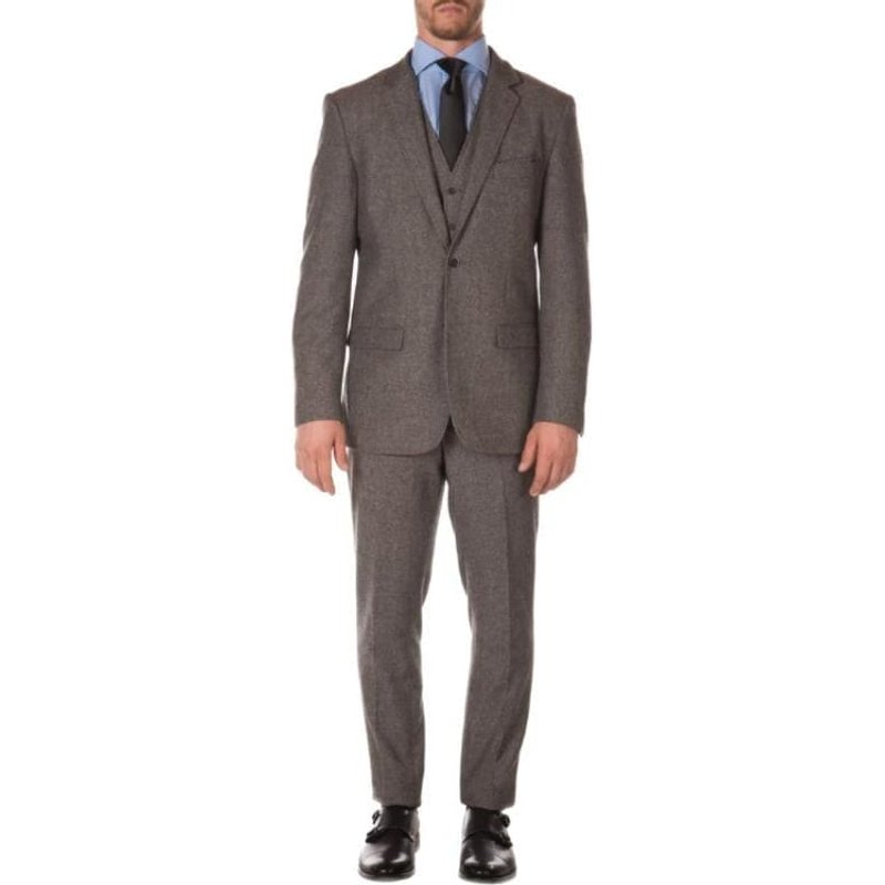 Costume gris en tweed à motif chevrons des années 1930 — Costumes et vestons pour hommes