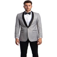Tuxedo gris ajusté à 1 bouton pour homme Alberto Nardoni — Costumes et vestons pour hommes