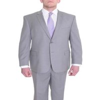 Veste Grise Unie Ajustée pour Homme