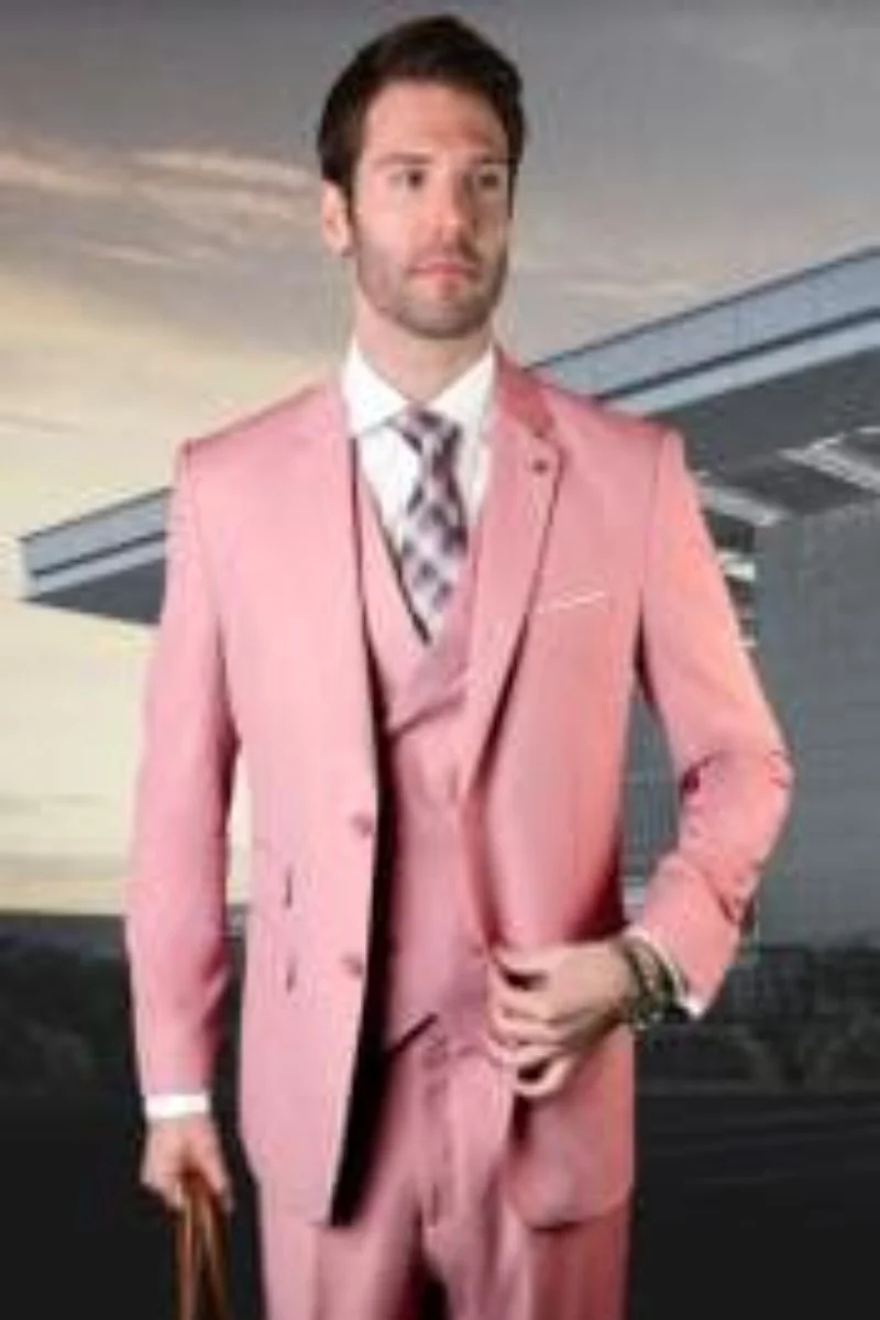 Costume Blush - Costume de Tuxedo Rose pour Prom et Mariages — Costumes et vestons pour hommes