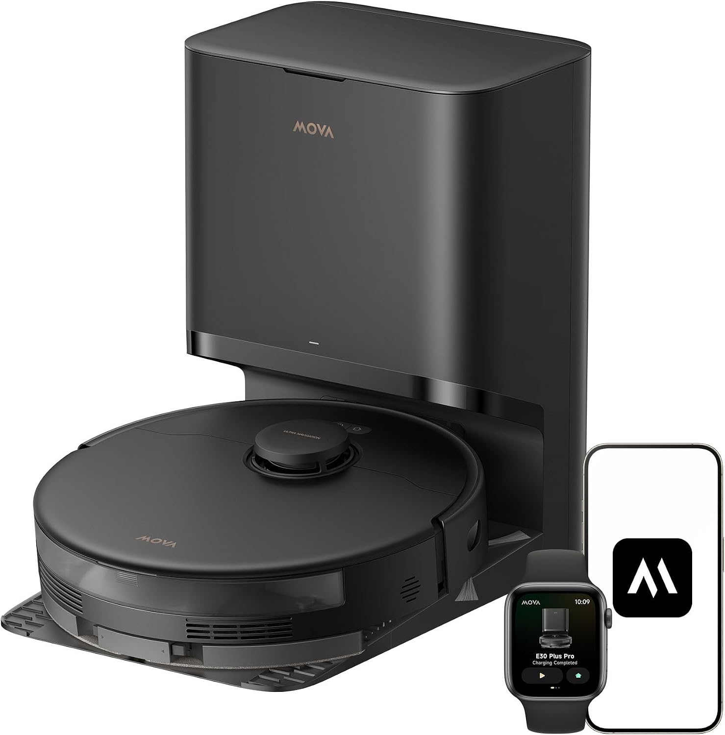 Mova E30 Pro Plus Robot Vacuum and Mop with Self-Emptying Base — Robot Vacuum