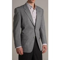 Alberto Nardoni Men's Two-Button Blazer Jacket in Greyish Blue — Mens Suits & Blazers