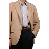 Blazer Deux Boutons pour Hommes Alberto Nardoni en Camel Khaki Tan Beige