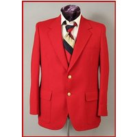 Blazer Rouge à Deux Boutons pour Hommes Alberto Nardoni