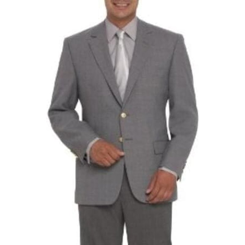 Veste Grise à Deux Boutons pour Hommes - Alberto Nardoni Store — Costumes et vestons pour hommes
