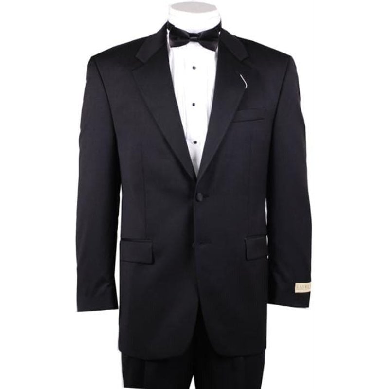 Alberto Nardoni Men's Two-Button Black Blazer Jacket — Mens Suits & Blazers