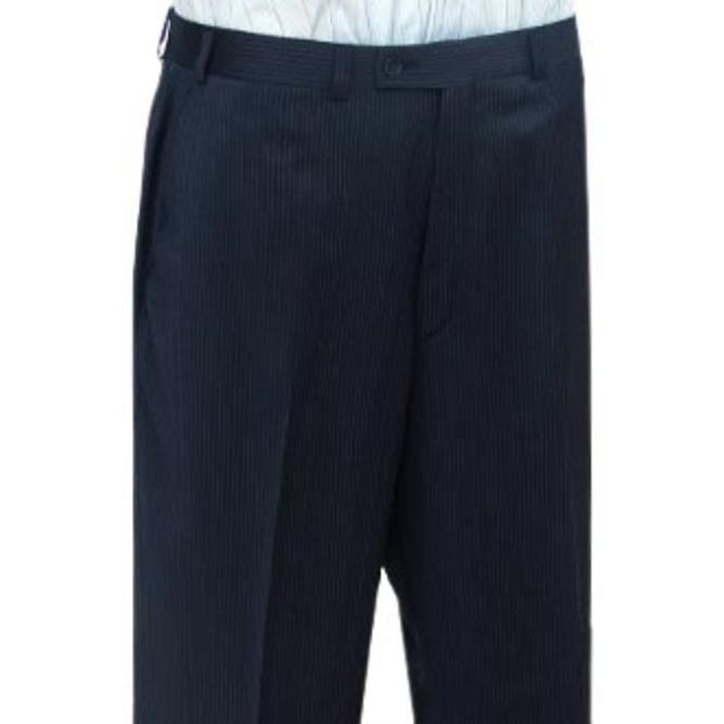 Pantalon de costume à rayures pour hommes en bleu marine — Accessoires de mode