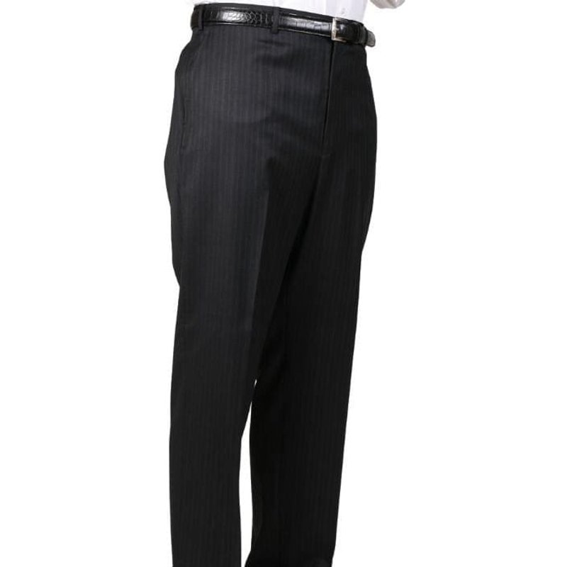 Pantalon de costume noir à rayures pour hommes avec poches — Accessoires de mode