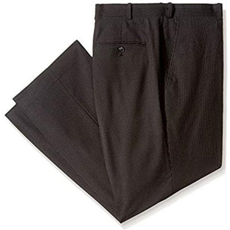 Pantalon Robe à rayures noires - Pantalons à rayures - Deux poches latérales avec fermeture éclair — Accessoires de mode
