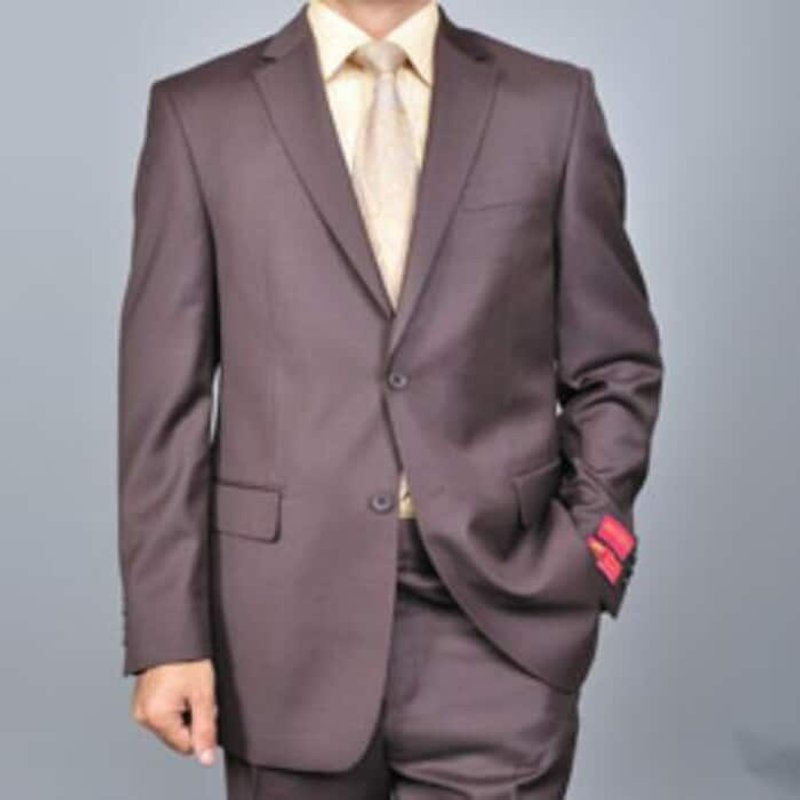 Mens Brown Two-Button Suit by Mantoni — Mens Suits & Blazers