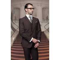 Robe en laine brun homme - n'importe quelle marque de style