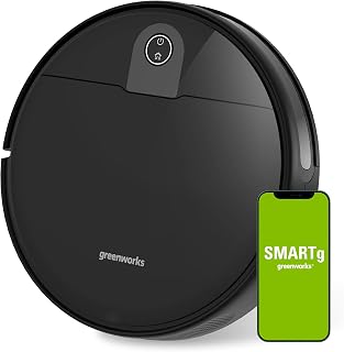 Greenworks Robotic Vacuum GRV-1010 with Wi-Fi and 2200Pa Suction — Robot Vacuum