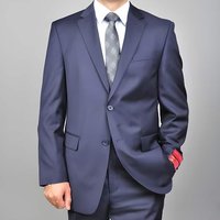Robe en laine bleue pour hommes - n'importe quelle marque de style — Costumes et vestons pour hommes