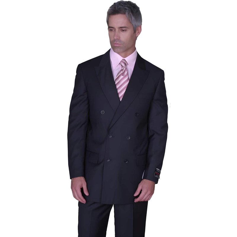 Costume en Laine Grise Double Boutonnage pour Hommes — Costumes et vestons pour hommes