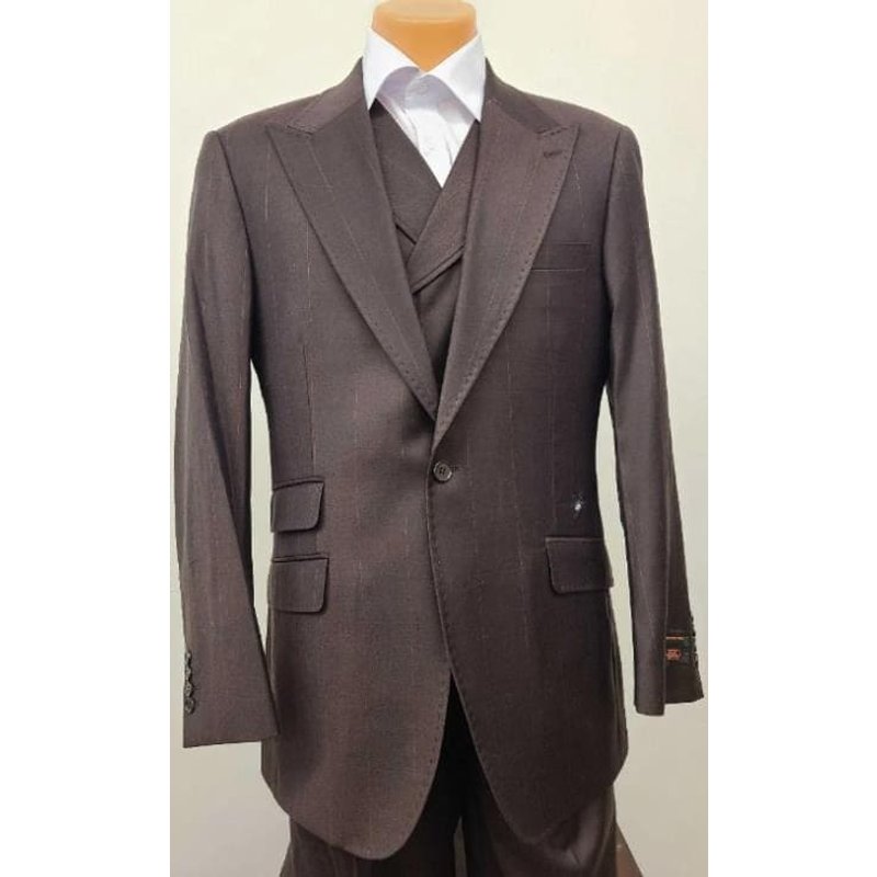 Costume homme - Costume classique - Pantalon plissé - Costume avec double poitrine — Costumes et vestons pour hommes