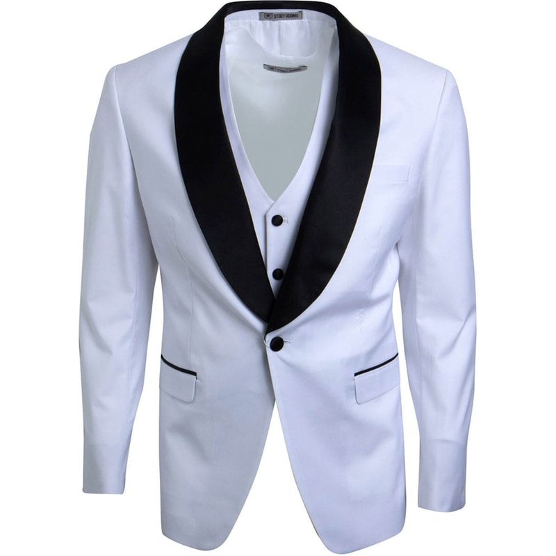 Father and Son Matching White Tuxedo Suits — Mens Suits & Blazers