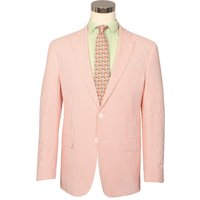 Blazer en Seersucker Alberto Nardoni en Rose — Costumes et vestons pour hommes