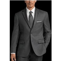 Tissu en laine - Costume gris avec chemise bleue — Costumes et vestons pour hommes