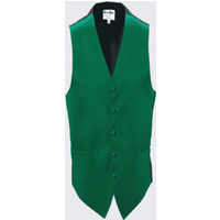 Emerald Green Satin Tuxedo Vest for Men — Mens Suits & Blazers