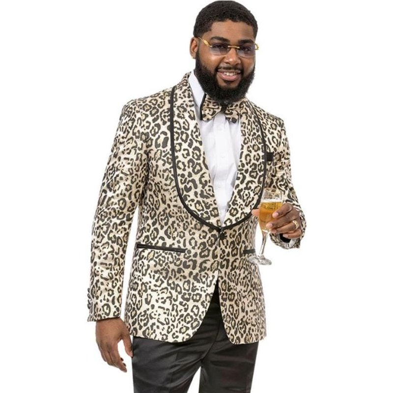 Costume Champagne - Tuxedo de Mariage à Revers Châle — Costumes et vestons pour hommes