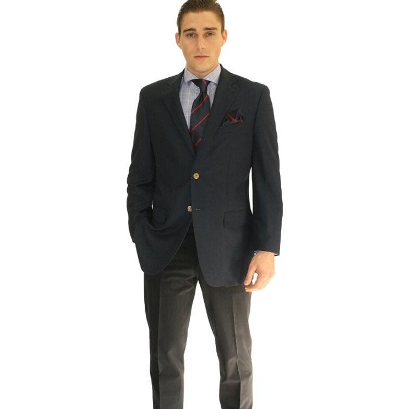 Alberto Nardoni Store Men's 2 Button Navy Blazer — Mens Suits & Blazers