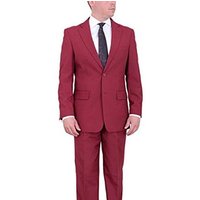 Blazer simple boutonné bordeaux pour hommes Alberto Nardoni