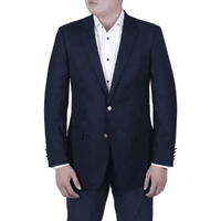 Blazer pour hommes bleu marine avec boutons en laiton Alberto Nardoni