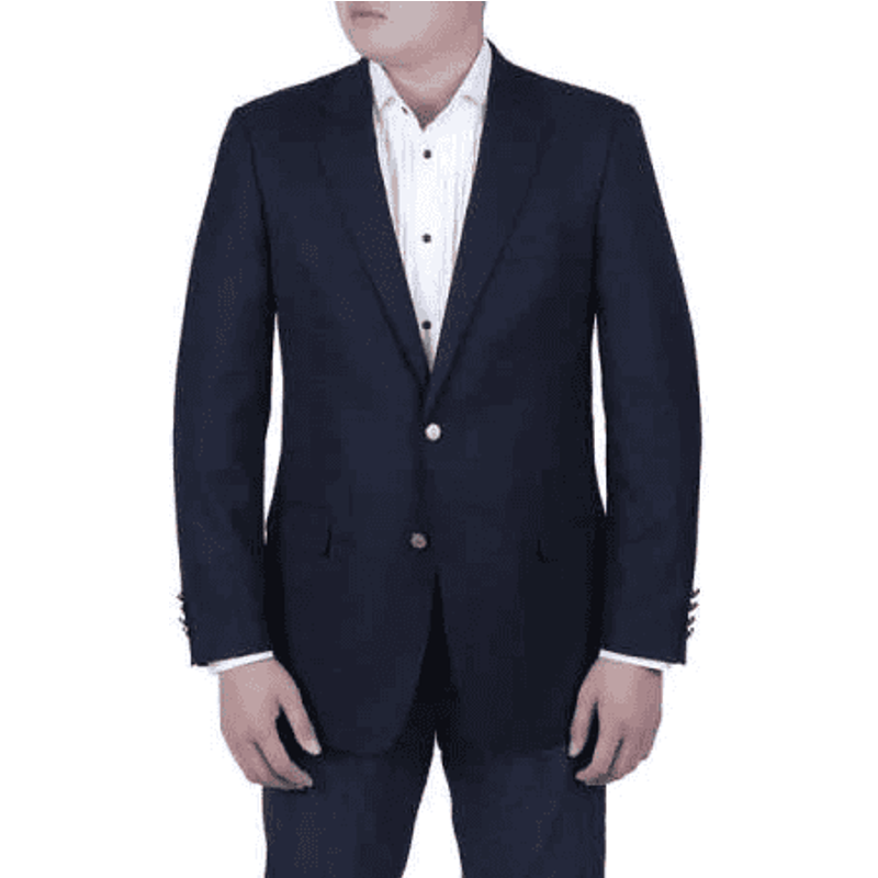 Blazer pour hommes bleu marine avec boutons en laiton Alberto Nardoni — Costumes et vestons pour hommes
