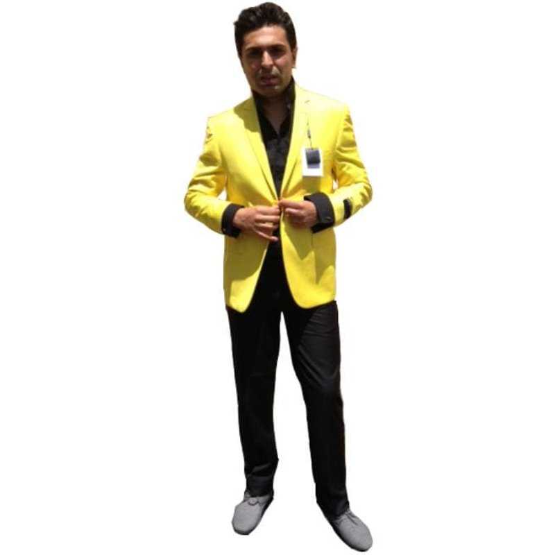 Vestes Hommes Gros - Vente en gros Blazer - Blazer Jaune — Costumes et vestons pour hommes
