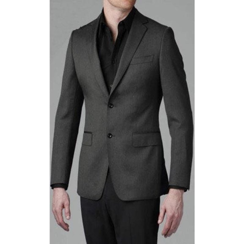 Alberto Nardoni Charcoal Grey Slim Fit Blazer — Mens Suits & Blazers