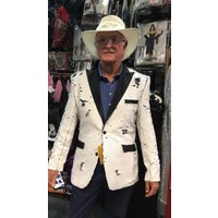 Grossiste Vestes Homme - Grossiste Blazer - Blanc Un seul beurré