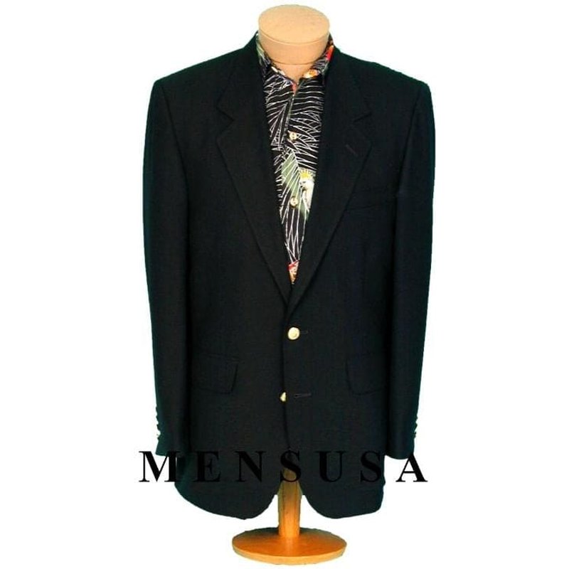 Blazer noir texturé à 2 boutons pour hommes - Alberto Nardoni Store — Costumes et vestons pour hommes