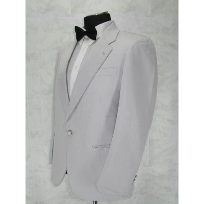 Alberto Nardoni Store Men's White Blazer with Suspender Buttons — Mens Suits & Blazers