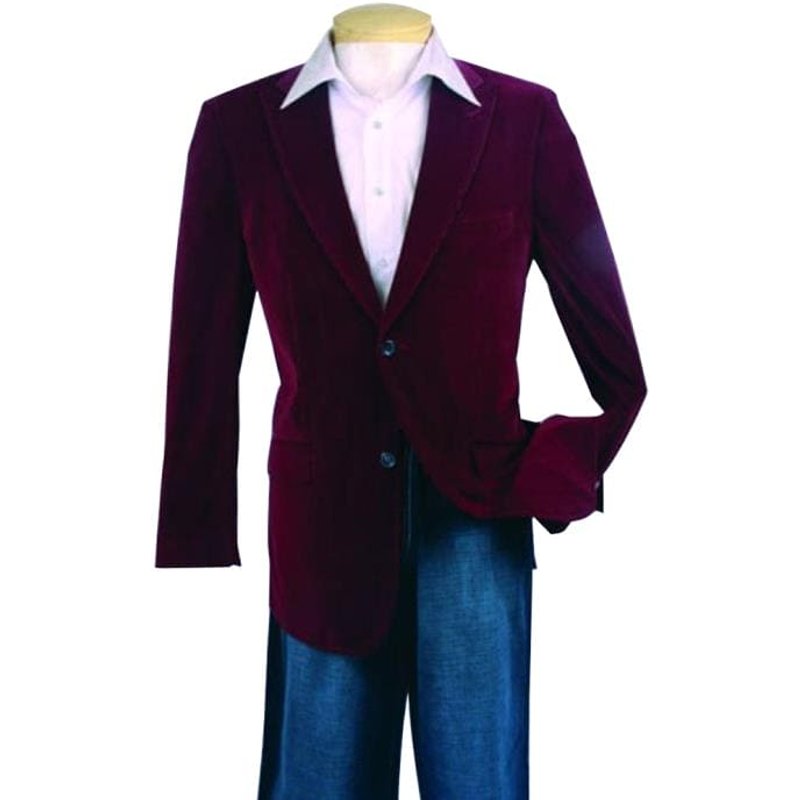 Veste de sport pour hommes en vin - Veste en velours en gros — Costumes et vestons pour hommes