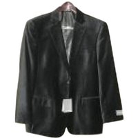 Blazer Noir en Velours Doux pour Hommes - Alberto Nardoni Store