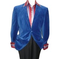 Blazer en Velours Bleu Royal pour Hommes