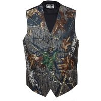 Tuxedo Vert Armée avec Motif Camouflage et Design Gilet