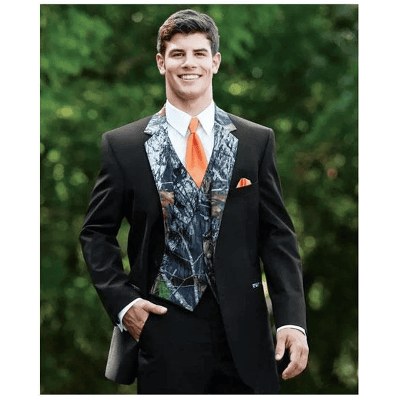 Tuxedo Camouflage Deux Tons Olive Vert Armée — Costumes et vestons pour hommes