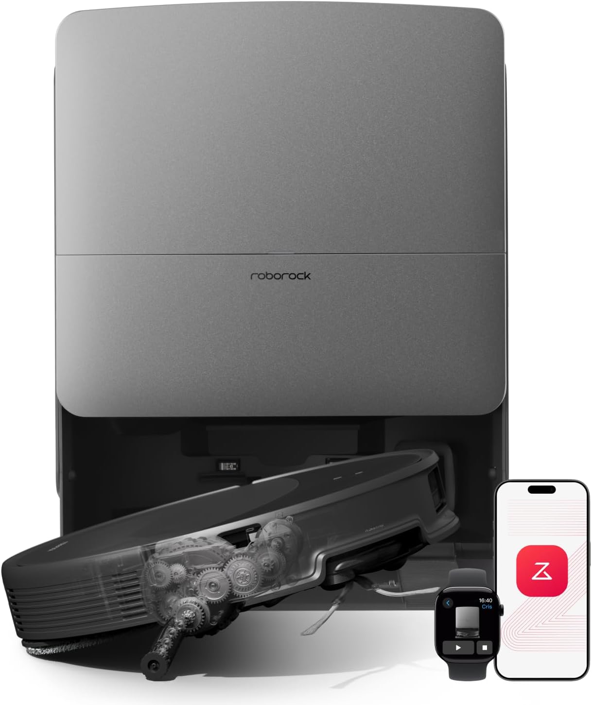 roborock Saros 20 Aspirateur Robot et Mop, Ultra Mince, AI Intégré — Robot aspirateur