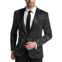 Army Green Camouflage One Button Tuxedo — Mens Suits & Blazers